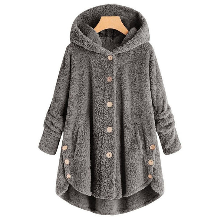 Soft Fuzzy Cozy Hoodie Winter Coat Image 9