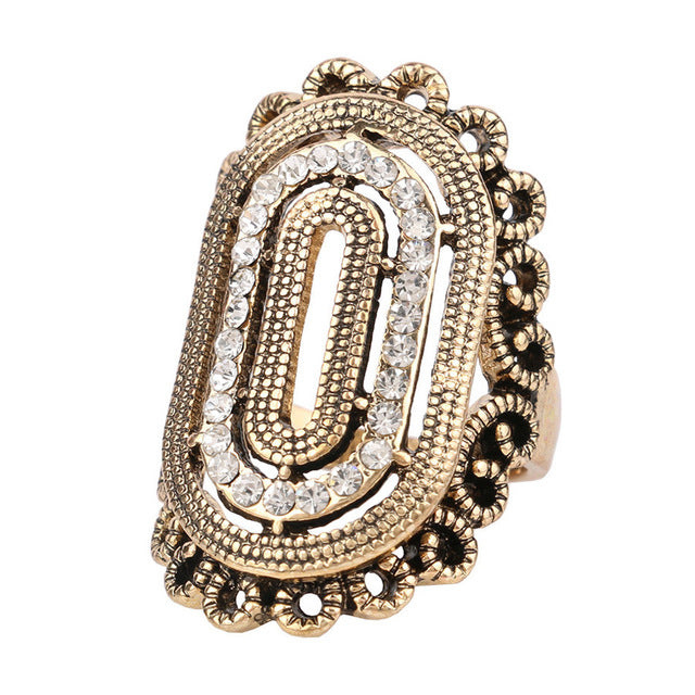 Simia style retro unique fashion hollow ring Classic womens ring Image 1