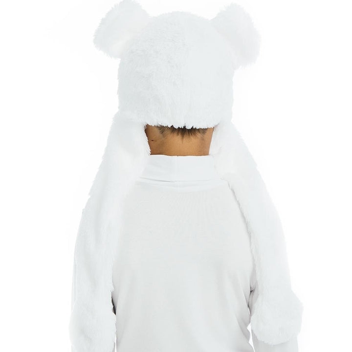 White Polar Bear Plush Headpiece Kids Costume Dress-Up Play Accessory Hat Animal 5 OReet Image 7