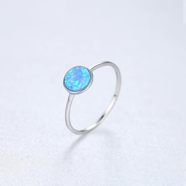 S Sterling Fashion style Ring female temperament simple Australian treasure ring Image 4