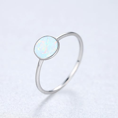 S Sterling Fashion style Ring female temperament simple Australian treasure ring Image 6