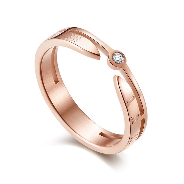 Rose Popular style Roman digital ring Image 1