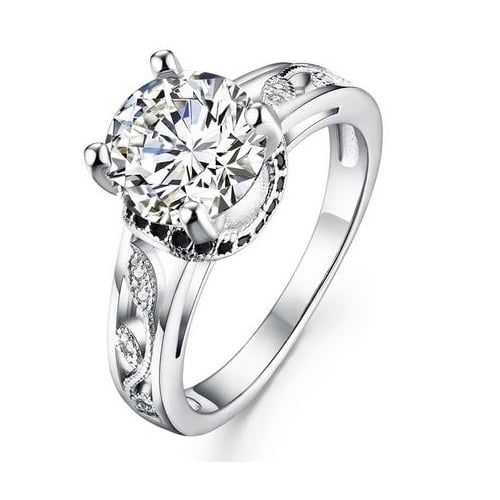 S Sterling Fashion style Ring luxury temperament ring Image 1