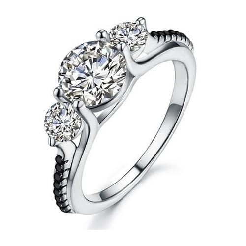 S Sterling Fashion style Ring luxury temperament ring Image 1