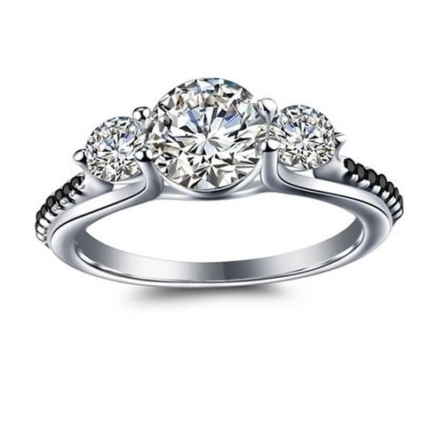 S Sterling Fashion style Ring luxury temperament ring Image 2