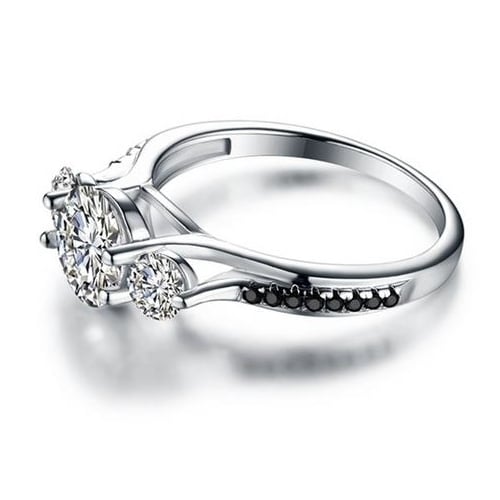 S Sterling Fashion style Ring luxury temperament ring Image 3