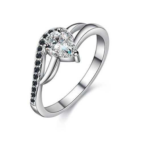 S Sterling Fashion style Ring luxury temperament ring Image 1