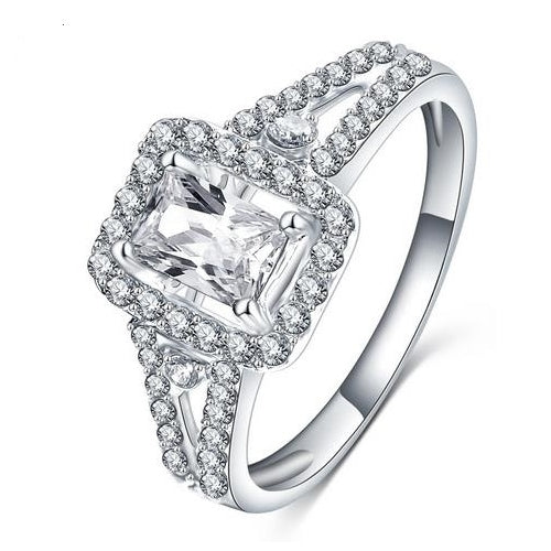 1.5 carat fashion high-end trend ring Image 1