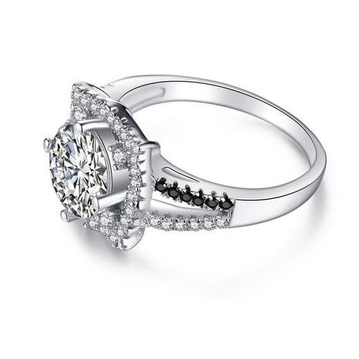 S Sterling Fashion style Ring luxury and noble girl ring Image 3