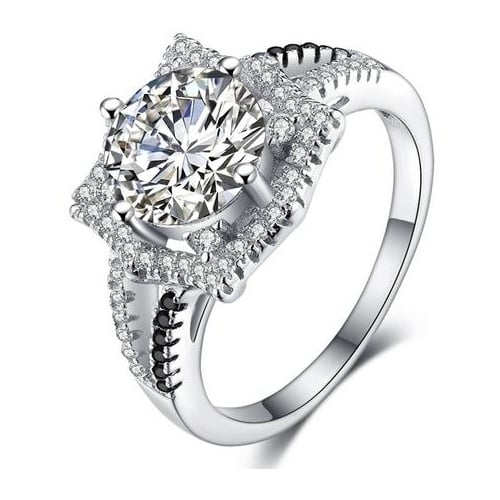 S Sterling Fashion style Ring luxury and noble girl ring Image 1