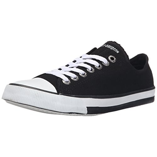 Harley-Davidson Womens Zia Vulcanized Shoe BLACK CANVAS Image 1