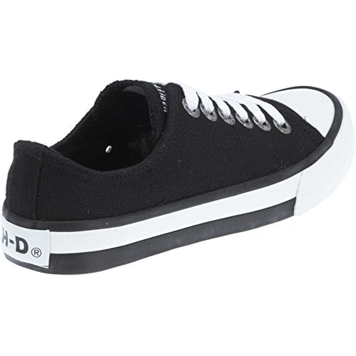 Harley-Davidson Womens Zia Vulcanized Shoe BLACK CANVAS Image 4