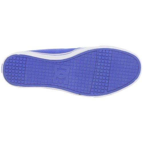 DC Shoes Womens Flash Canvas Shoes Palace Blue/White - 302968-PBT PALACE BLUE/WHITE Image 4
