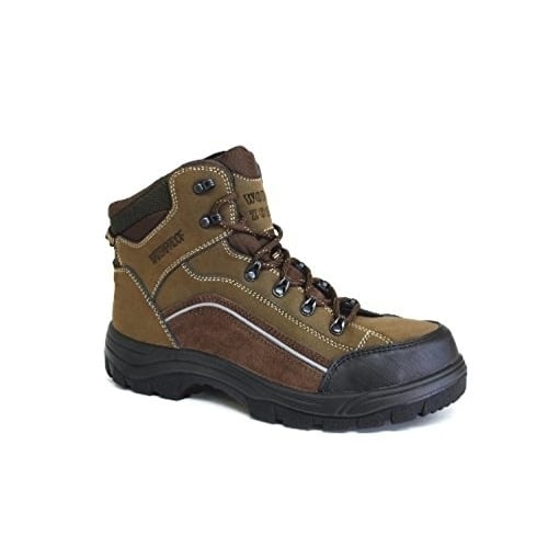 WORK ZONE Mens 6" Waterproof Composite Toe Work Boot Olive C640OLV Image 1