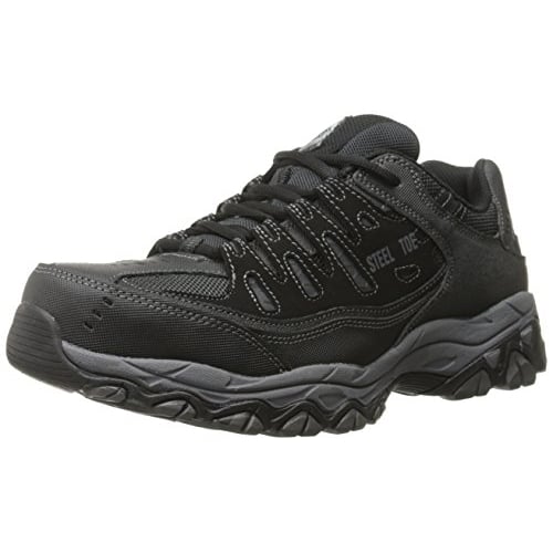 Skechers for Work 77055 Cankton Athletic Steel Toe work sneaker BLACK/CHARCOAL Image 1