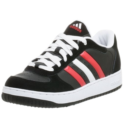 adidas Mens BTB Low NBA Bulls Basketball Shoe BLACK/RED/WHITE Image 1