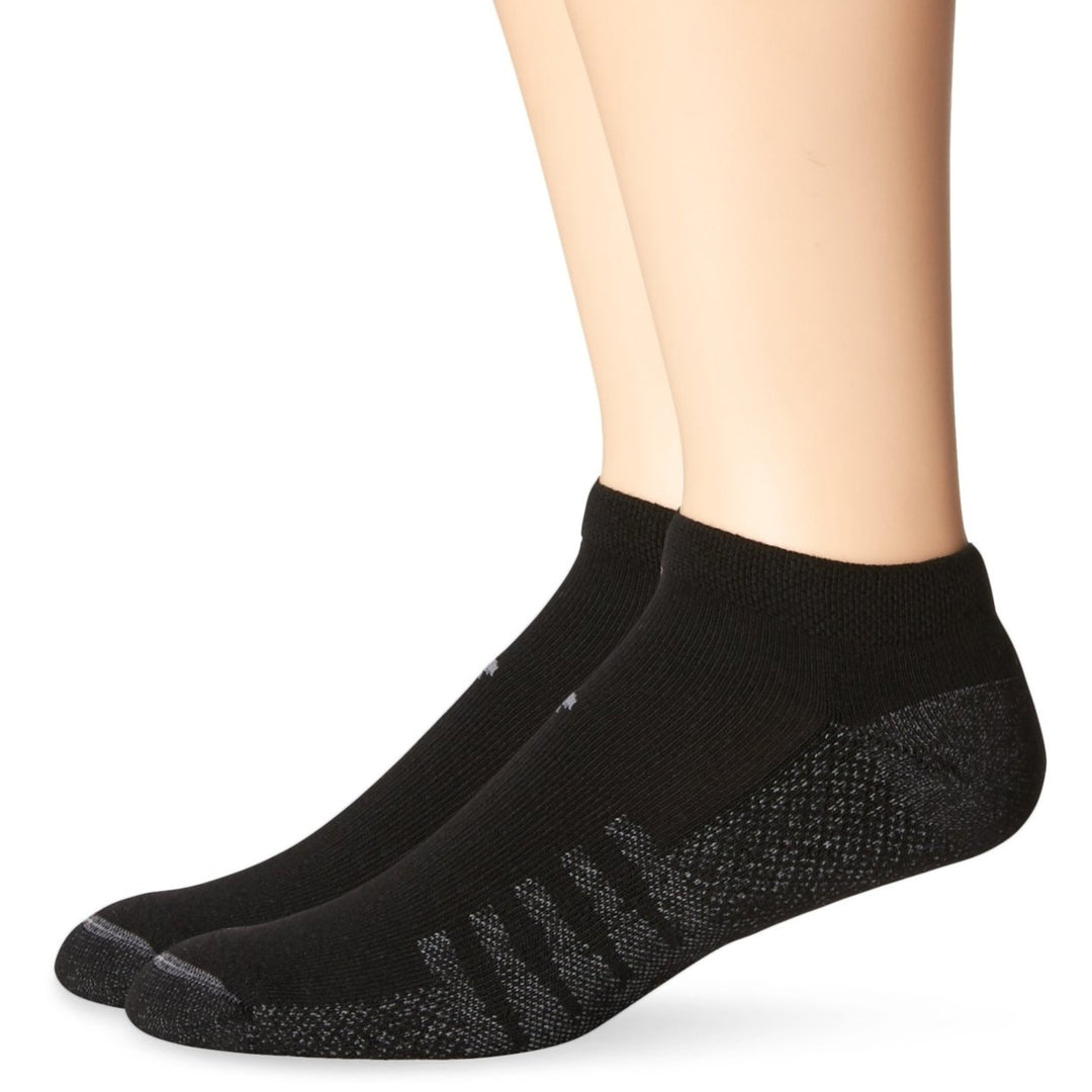 Balance Unisex 2 Pack Technical Elite No Show Socks BLACK Image 2