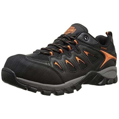 HARLEY-DAVIDSON WORK Mens Eastfield Composite Toe Waterproof Hiker Work Shoe Black - D93327  BLACK Image 1