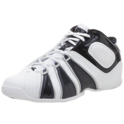 adidas Mens Lyte Speed Feather Basketball Shoe  WHITE/NAVY/SILVER Image 1