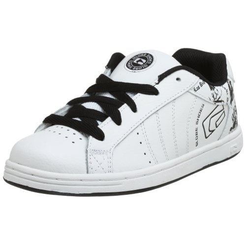 Globe Unisex Kids Focus Skate Shoe White/Skulls - 11525 WHITE/SKULLS Image 1