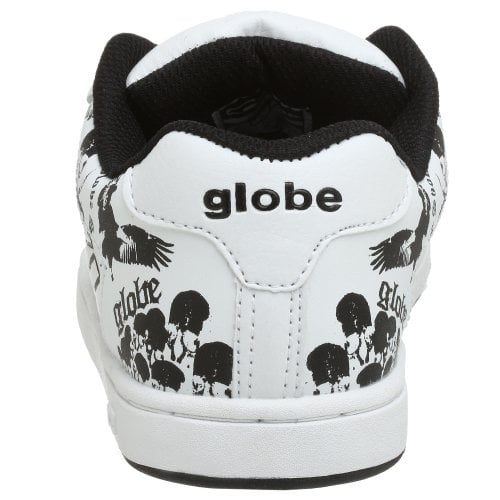 Globe Unisex Kids Focus Skate Shoe White/Skulls - 11525 WHITE/SKULLS Image 3