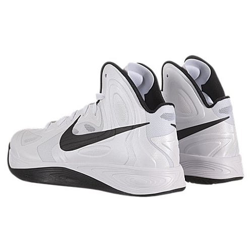 NIKE Mens 525019 Ankle-High Basketball Shoe WHITE/BLACK Image 4