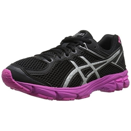 ASICS Kids GT 1000 4 GS PR Running Shoe Black/Silver/Pink - C506N.9093  BLACK/SILVER/PINK RIBBON Image 1