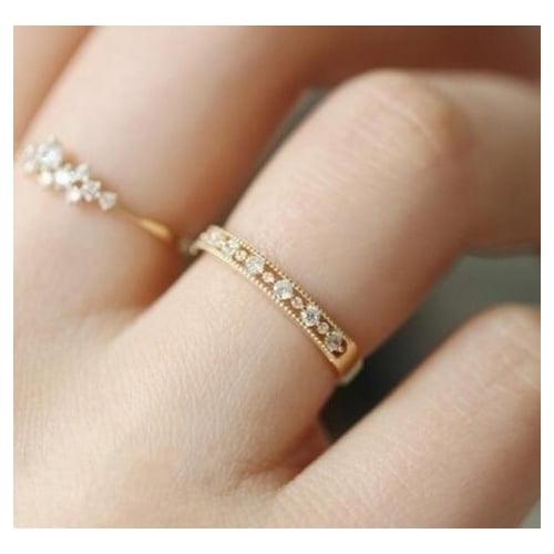 Exquisite hollow and retro feeling frequent style and all-around elegant ring Image 1