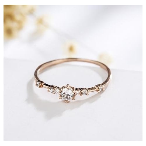 Simple little fresh Popular style Popular style Thin Ring Image 2