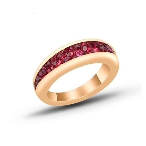 ring European and American Creative trendsetters irregular groove full of ring Image 1