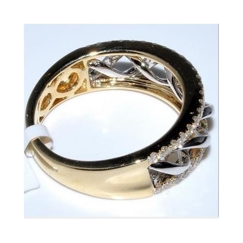 Popular style two color Artificial zircon ring Image 2