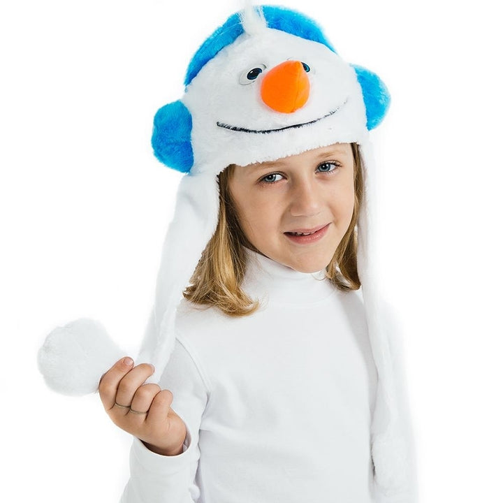 Little Winter Snowman Headpiece Kids Costume Orange Nose Dress-Up Play Accessory 5 OReet Image 4