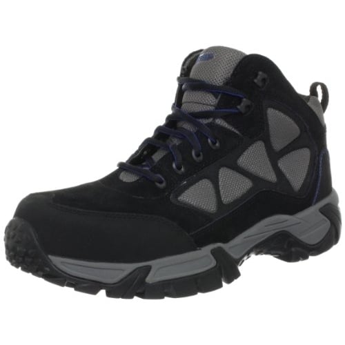 WOLVERINE Mens Flywheel Mid Composite Toe Work Boot Black/Grey BLACK/GREY Image 1