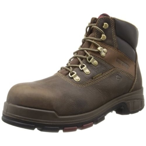 WOLVERINE Mens Cabor EPX 6" Waterproof Composite Toe Work Boot Dark Brown - W10314 DARK COFFEE Image 1