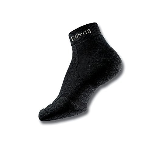 Thorlos Unisex Experia Techfit Light Cushion Ankle Socks Black XCMU-066 Image 4