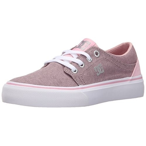 DC Shoes Girls Trase TX SE Skate Shoes Pink/White PINK/WHITE Image 4