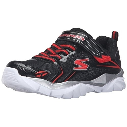 Skechers Kids Electronz Blazar Sneaker (Little Kid/Big Kid)  BLACK/RED Image 1