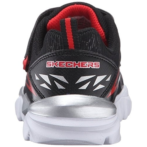 Skechers Kids Electronz Blazar Sneaker (Little Kid/Big Kid)  BLACK/RED Image 3