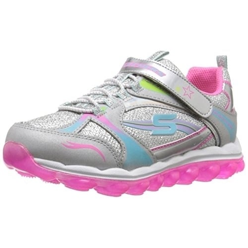 Skechers Kids Skech Air Bungee Strap Sneaker (Little Kid/Big Kid/Toddler) pink/grey Image 1