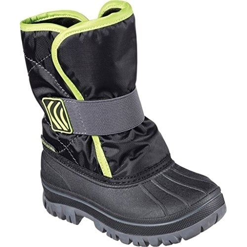 Skechers Toddler Boys Lil Frostie Cold Weather Boot Black/Lime - FROSTIE BLACK/LIME Image 1