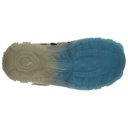 Skechers Kids Magic Lites Light-Up Sandal (Little Kid/Toddler) Silver/Blue Image 4