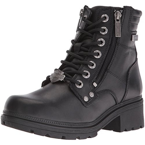 Harley-Davidson Womens Inman Mills Motorcycle Boot  BLACK Image 1