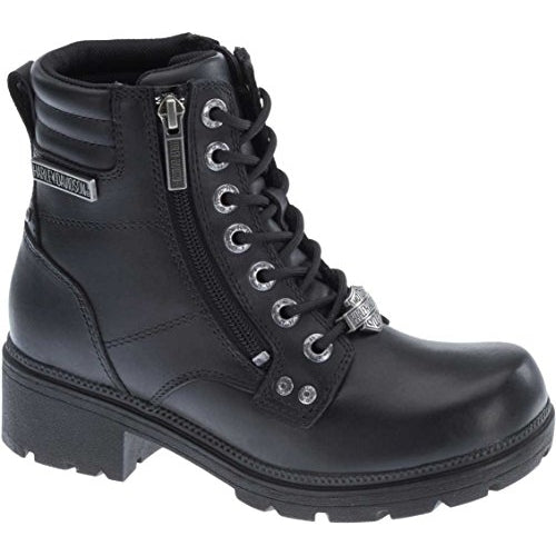 Harley-Davidson Womens Inman Mills Motorcycle Boot  BLACK Image 2