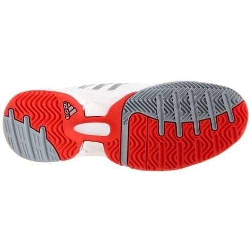 adidas Womens Barricade Team 2-W WHITE/SILVER/RED Image 4