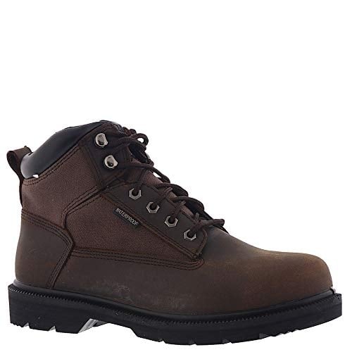 SKECHERS WORK Mens Makanix - Mennot Steel Toe Work Boot Brown - 77190-BRN BROWN Image 4