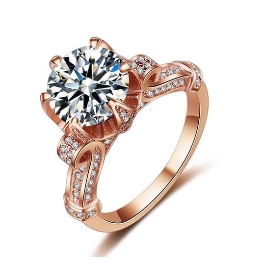 rose Popular style crown court retro style ring Image 1