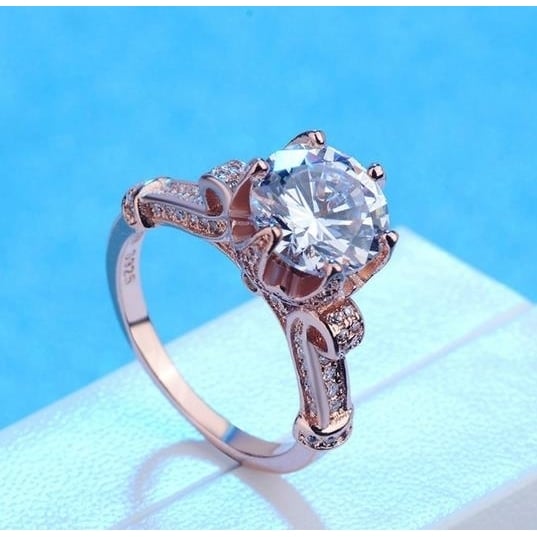 rose Popular style crown court retro style ring Image 2