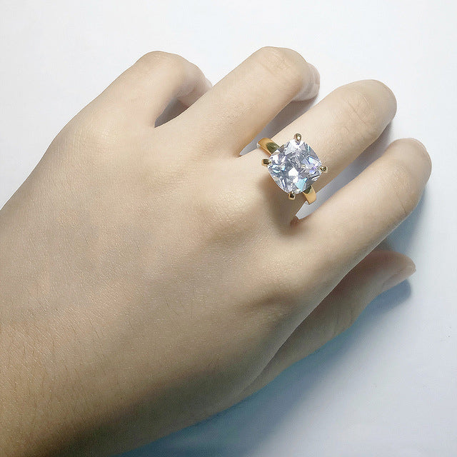 Popular style engagement Artificial zircon ring Image 2