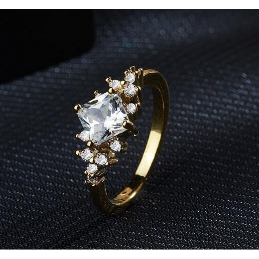 Popular style Popular style engagement ring ring with s and Artificial zircon ring Image 1