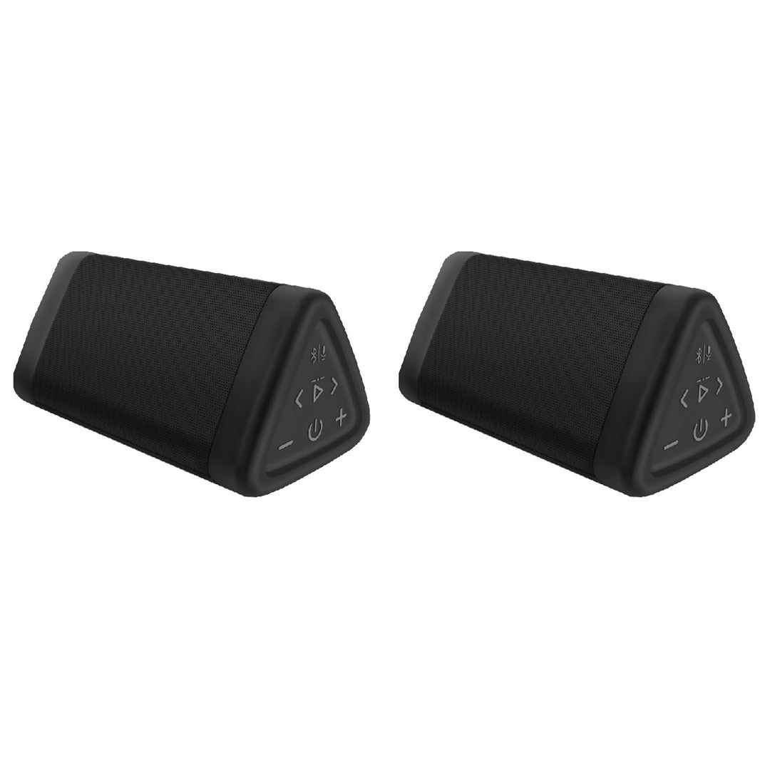 Set of 2 Oontz Angle 3S Dual Portable Bluetooth Speakers Pair 2 Stereo Sound 100 Ft Range 12 Hr Playtime Image 1